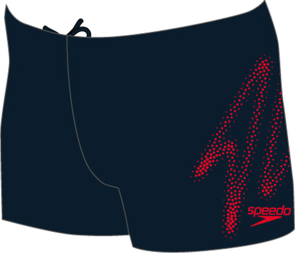 Speedo Hyper Boom Logo Placement Aqua Swimwear Male Junior/Kids (6-16) - True Navy/Fed Red (Grösse: 11-12J/D152) von Speedo