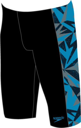 Speedo Hyper Boom Panel Jammer Swimwear Male Junior/Kids (6-16) - Black/Bolt/Dove G (Grösse: 13-14J/D164) von Speedo