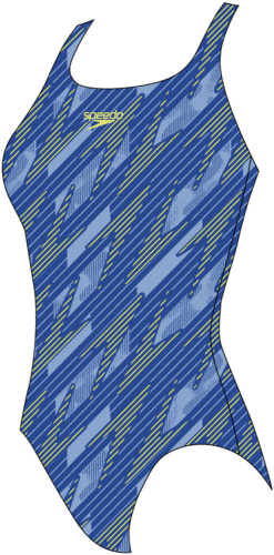 Speedo HyperBoom Allover Medalist Swimwear Female Junior/Kids - True Cobalt / C (Grösse: 5-6J/D116) von Speedo