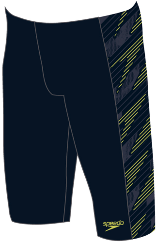Speedo HyperBoom Panel Jammer Swimwear Male Junior/Kids - Black / Lemon (Grösse: 13-14J/D164) von Speedo