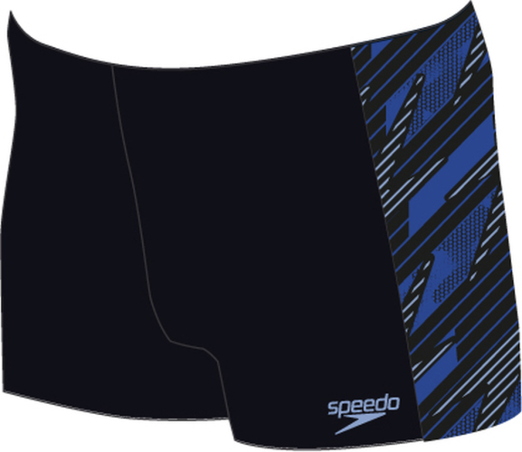 Speedo Hyperboom Panel Aquashort Swimwear Male Adult - Black / Curious (Grösse: 36) von Speedo