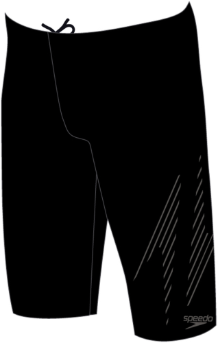 Speedo Hyperboom Placement Jammer Swimwear Male Adult - Black / USA Cha (Grösse: 38) von Speedo