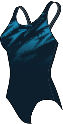 Speedo Hyperboom Placement Muscleback Swimwear Female Adult - True Navy / Bolt (Grösse: 34/D38) von Speedo