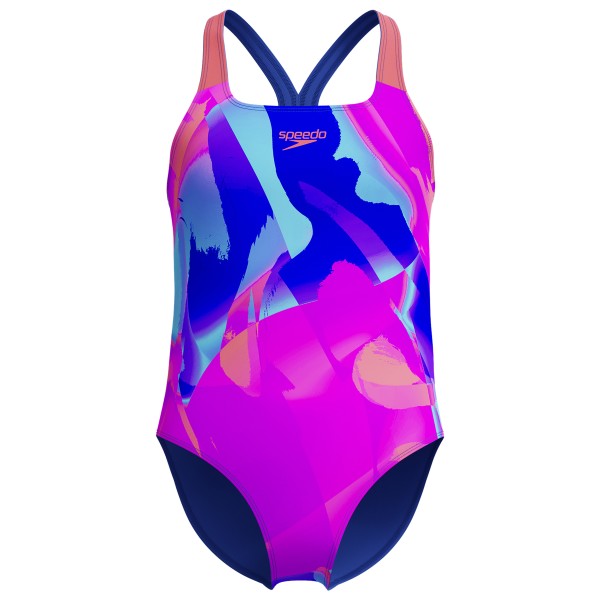 Speedo - Kid's Digital Allover Powerback - Badeanzug Gr 176 bunt von Speedo