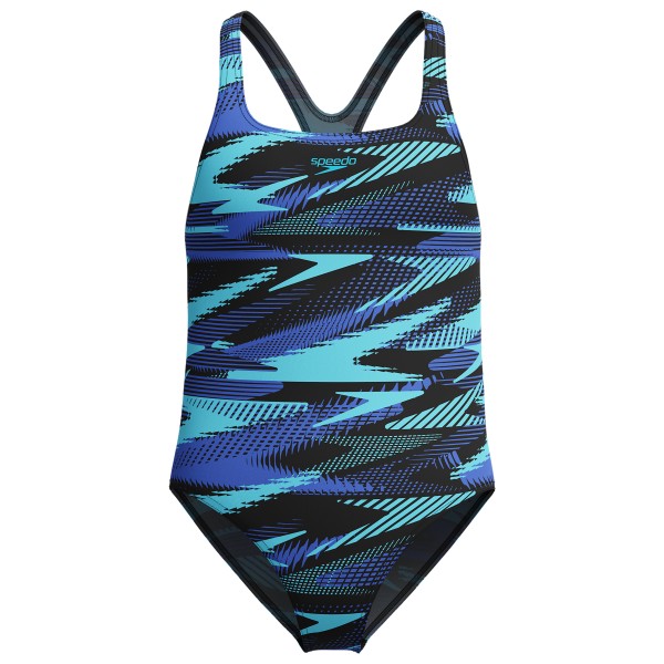 Speedo - Kid's Hyper Boom Allover Medalist - Badeanzug Gr 152 blau von Speedo