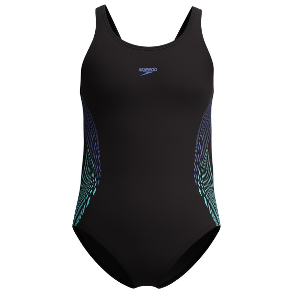 Speedo - Kid's Plastisol Placement Muscleback - Badeanzug Gr 128 schwarz von Speedo