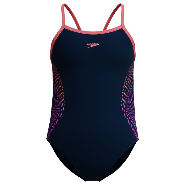 Speedo - Kid's Plastisol Placement Thinstrap Muscleback - Badeanzug Gr 116;128;140;152;176 blau von Speedo