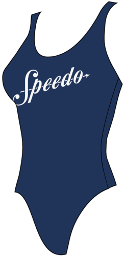 Speedo Logo Deep U-Back Swimwear Female Adult - Ammonite (Grösse: 30/D34) von Speedo