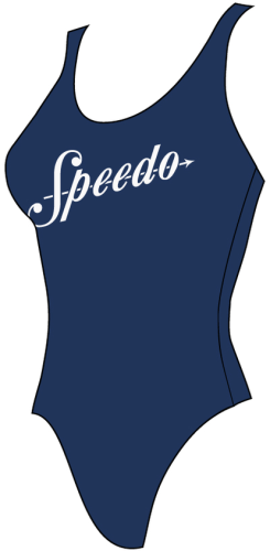 Speedo Logo Deep U-Back Swimwear Female Adult - Ammonite (Grösse: 36/D40) von Speedo