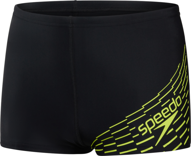 Speedo Medley Logo Aquashort Swimwear Male Junior - Black/Atomic Lime (Grösse: 15-16J/D176) von Speedo