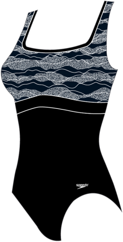 Speedo New Contour Eclipse - Printed Swimwear Female Adult - Black/White (Grösse: 36/D40) von Speedo