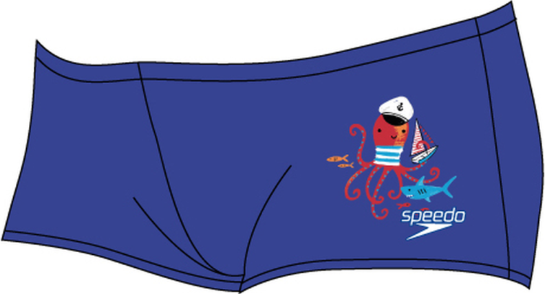 Speedo Placement Aquashort Swimwear Male Infant/Toddler - True Cobalt / W (Grösse: 3J/D98) von Speedo