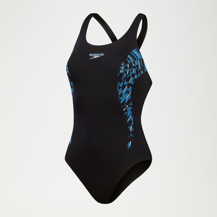 Speedo Placement Muscleback Badeanzug marine von Speedo