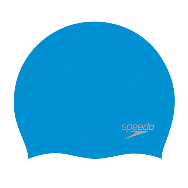 Speedo Plain Moulded Silicone Cap Badekappe azur von Speedo