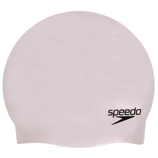 Speedo - Plain Moulded Silicone Cap - Badekappe grau von Speedo