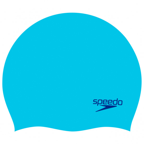 Speedo - Plain Moulded Silicone Cap Junior - Badekappe blau von Speedo