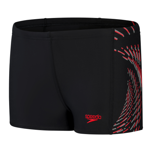 Speedo Plastisol Placement Aquashort Swimwear Male Junior/Kids (6-1 - True Navy/Bondi B (Grösse: 13-14J/D164) von Speedo