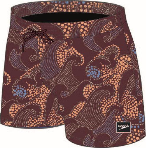 Speedo Printed 13 Watershort Male Junior/Kids (6-16) - Oxblood/Aquarium/ (Grösse: XL) von Speedo