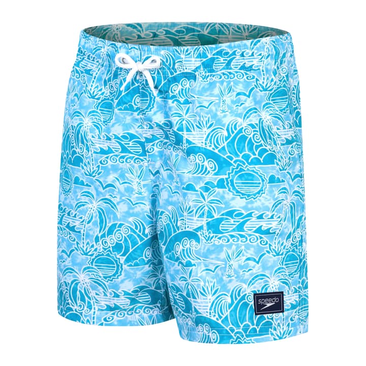 Speedo Printed 15' Watershort Badeshorts hellblau von Speedo