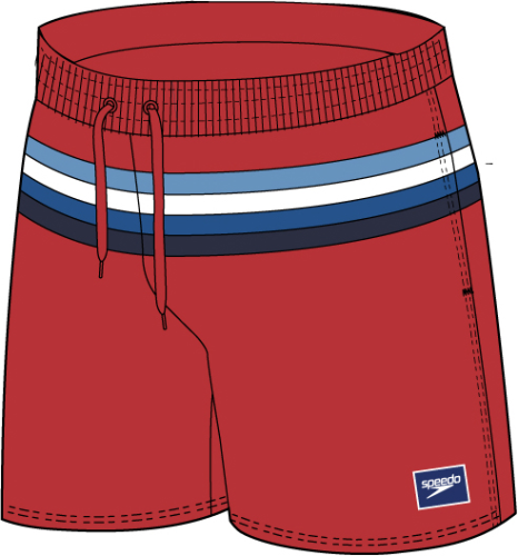 Speedo Badehose SNA Colourblock Volley 14 Male - High Risk Red (Grösse: S) von Speedo