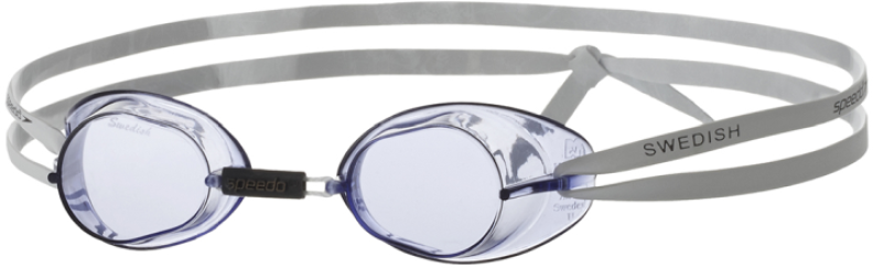 Speedo Swedish Goggles Adults - White/Blue von Speedo