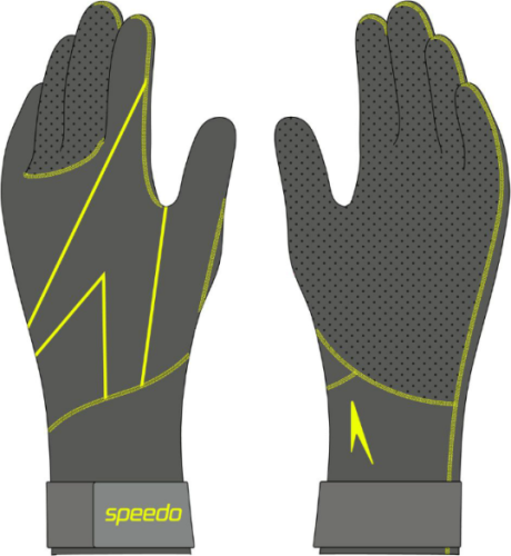 Speedo Swim Gloves - Accessoires - BLACK/YELLOW (Grösse: M) von Speedo