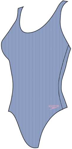 Speedo Textured Deep U-Back Swimwear Female Adult - Curious Blue (Grösse: 36/D40) von Speedo