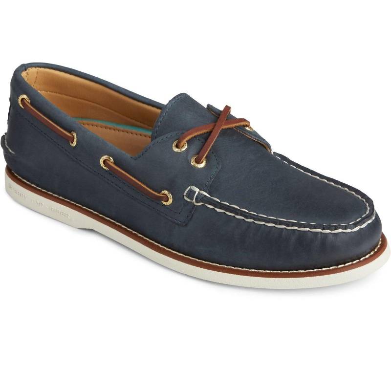 Bootsschuhe Gold Cup Authentic Original, Leder Herren Marine 42.5 von Sperry