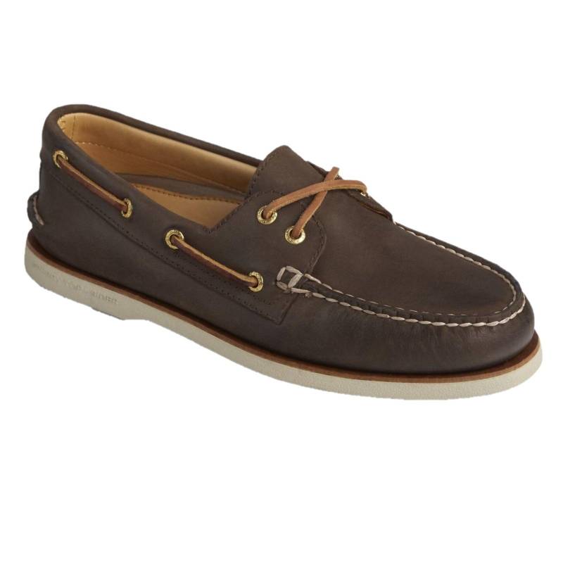 Bootsschuhe Gold Cup Authentic Original, Leder Herren Braun 42 von Sperry