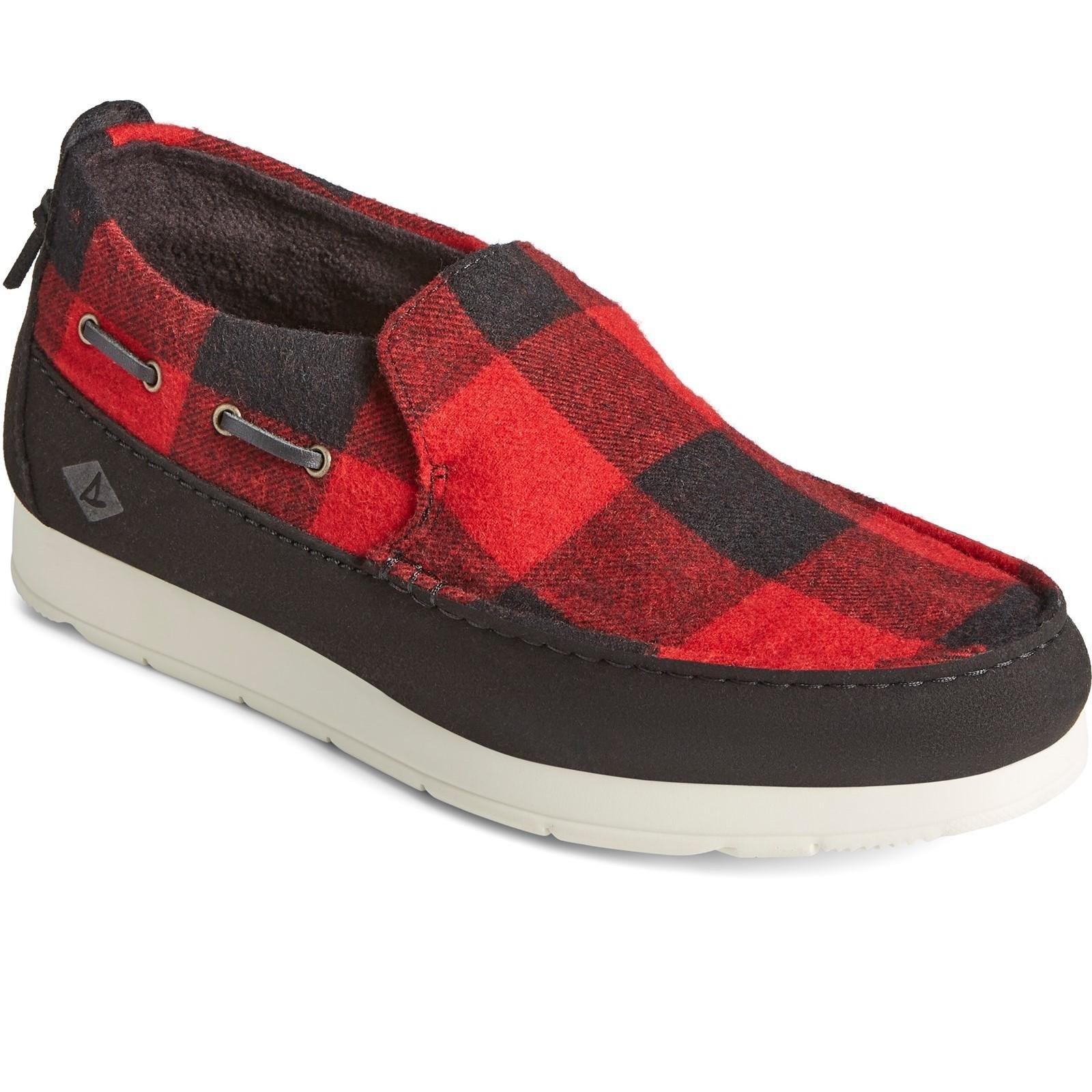 Schuhe Moc Sider Buffalo, Kariert Herren Rot Bunt 40.5 von Sperry