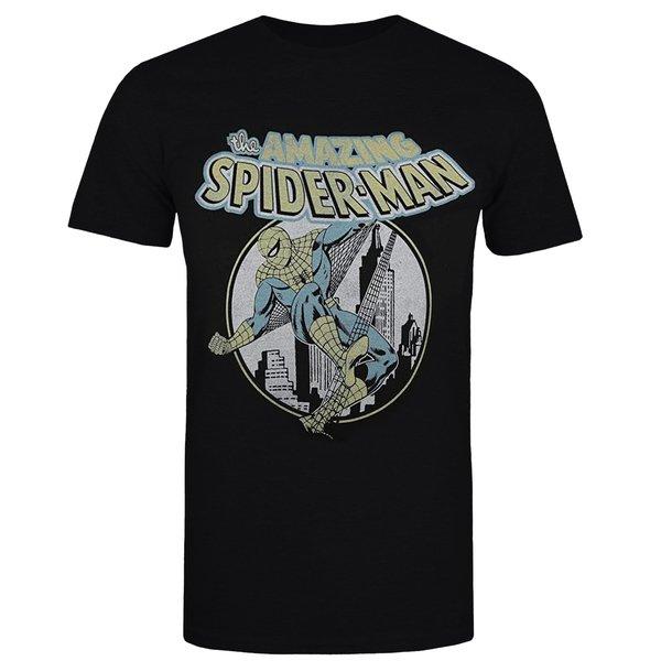 City Slinger Tshirt Herren Schwarz L von Spider-Man