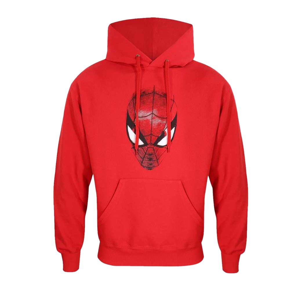 Kapuzenpullover Damen Rot Bunt S von Spider-Man