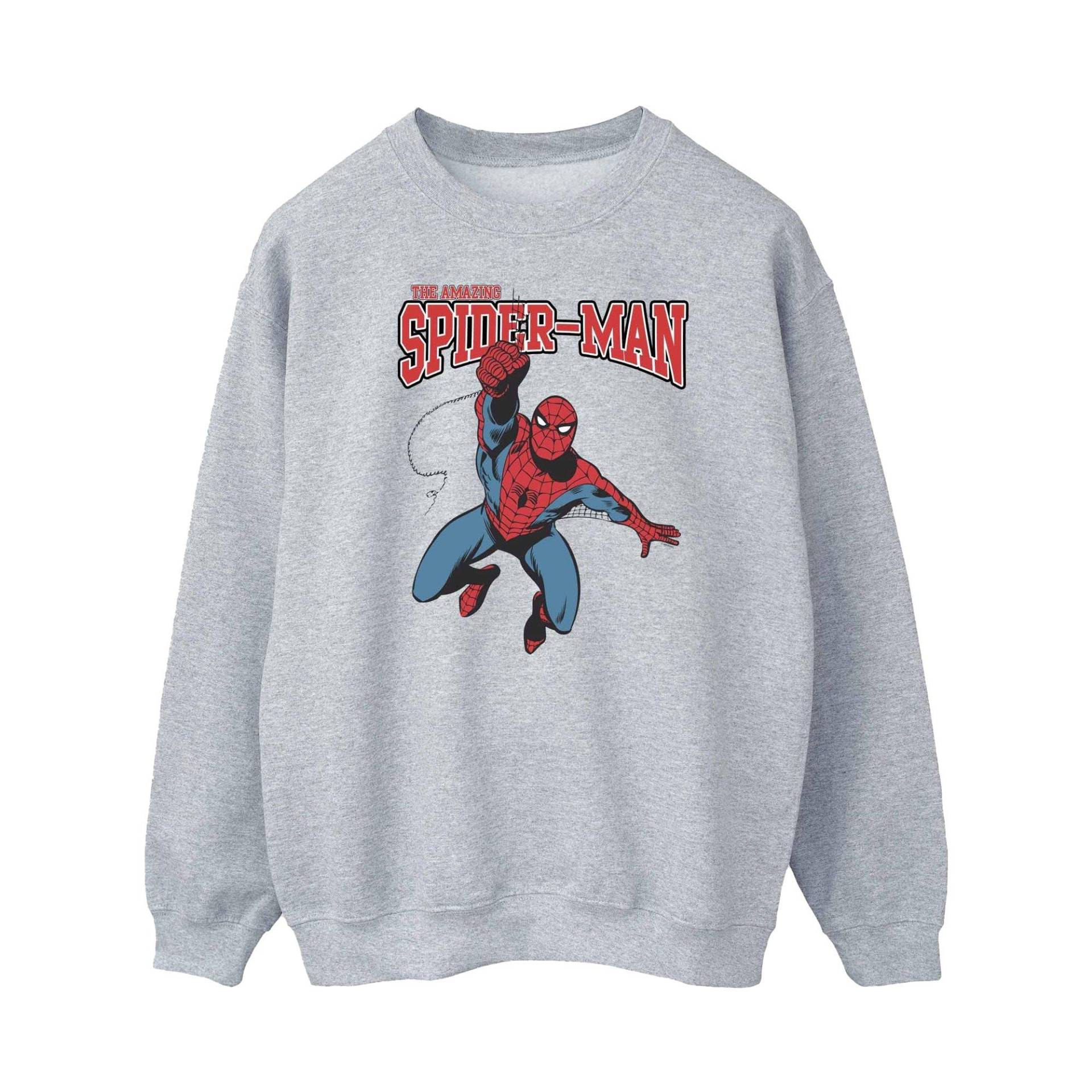 Leap Sweatshirt Damen Grau S von Spider-Man