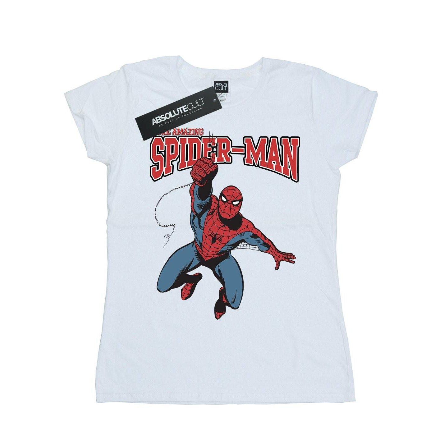 Leap Tshirt Damen Weiss M von Spider-Man