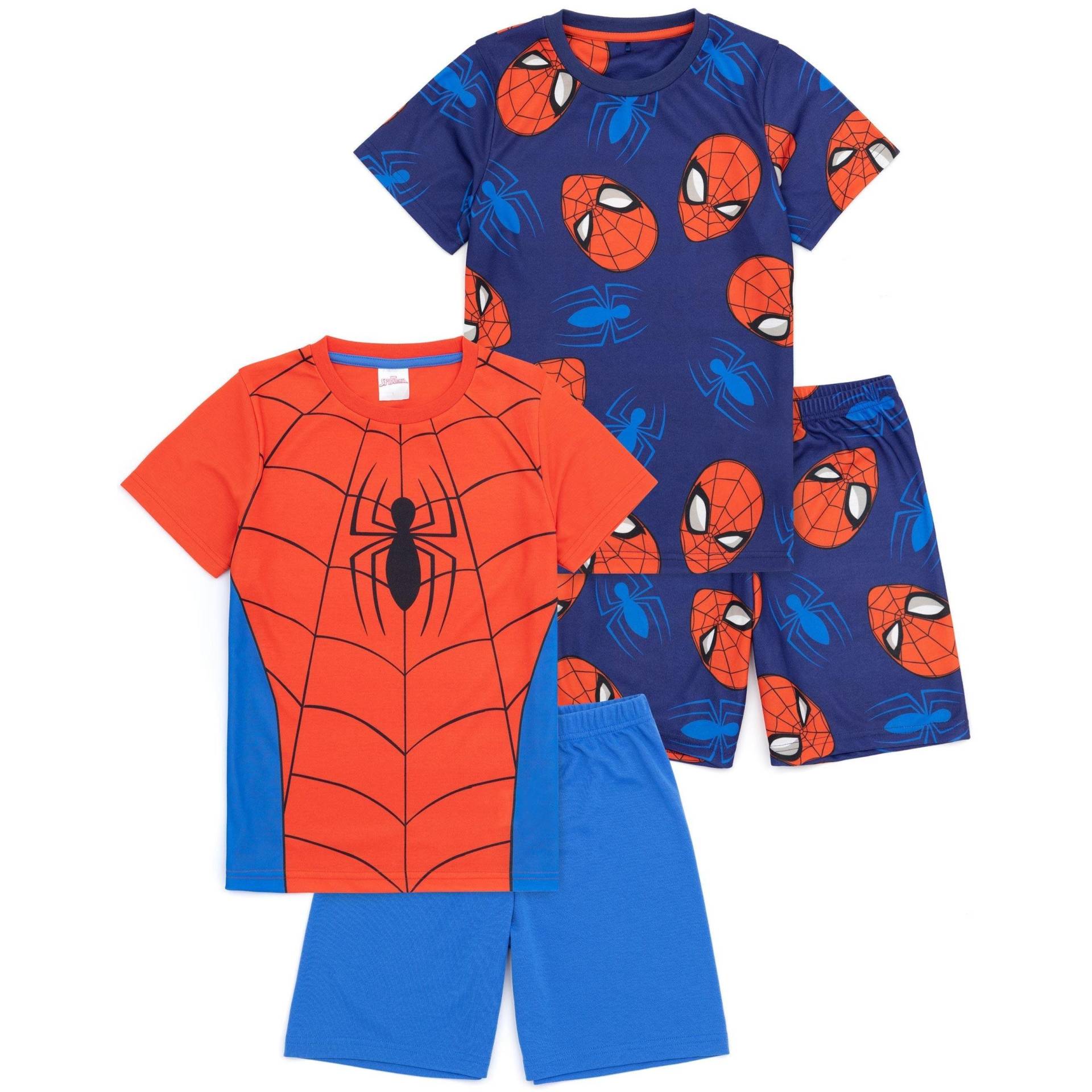 Schlafanzug (2erpack) Mädchen Blau 110 von Spider-Man