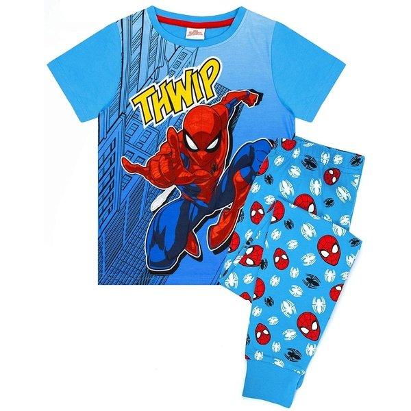 Schlafanzug Mädchen Blau 122 von Spider-Man