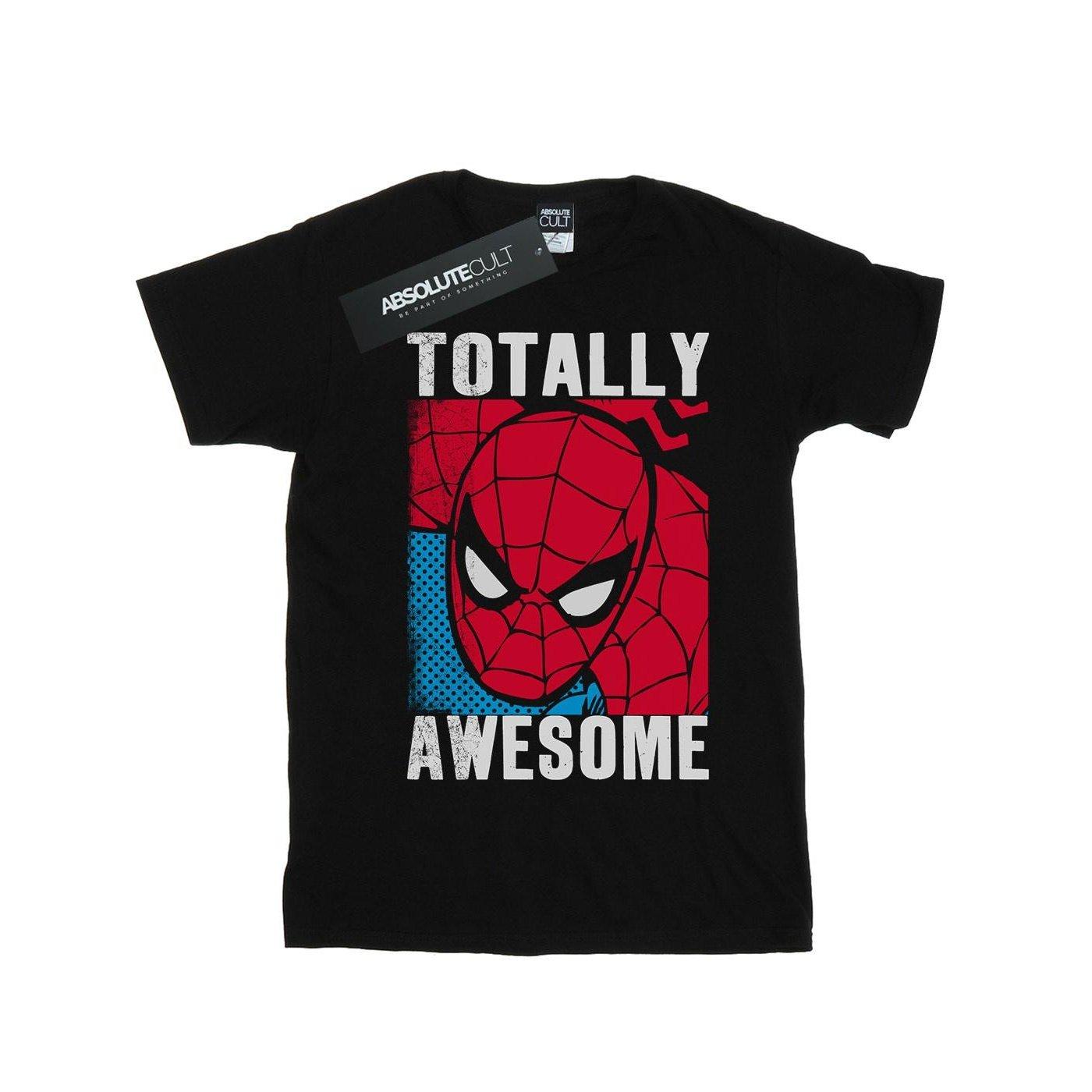 Totally Awesome Tshirt Damen Schwarz L von Spider-Man