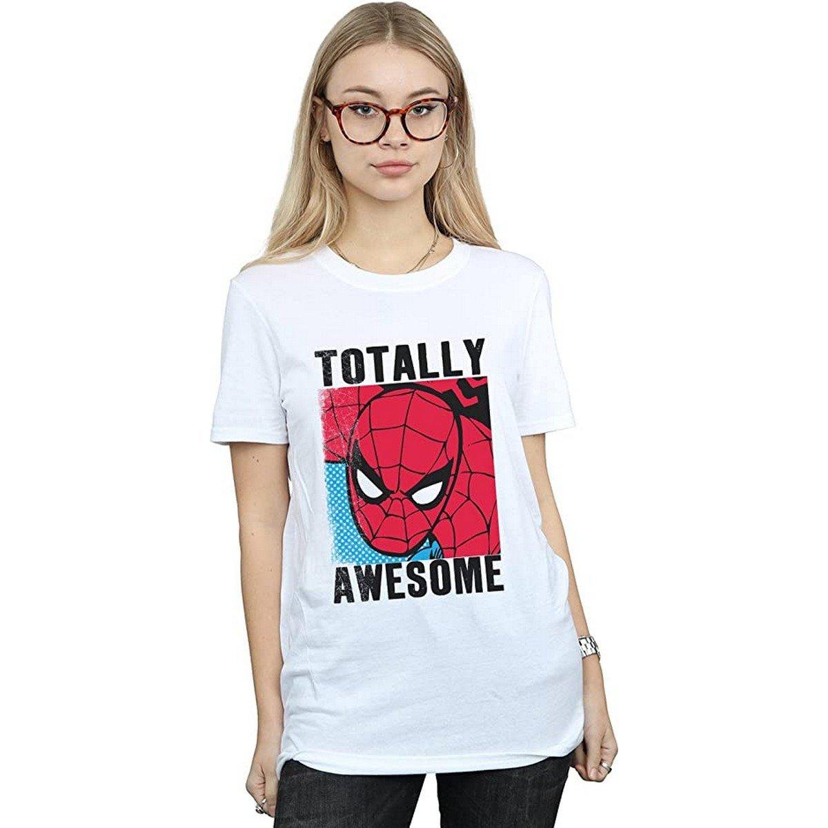 Totally Awesome Tshirt Damen Weiss M von Spider-Man