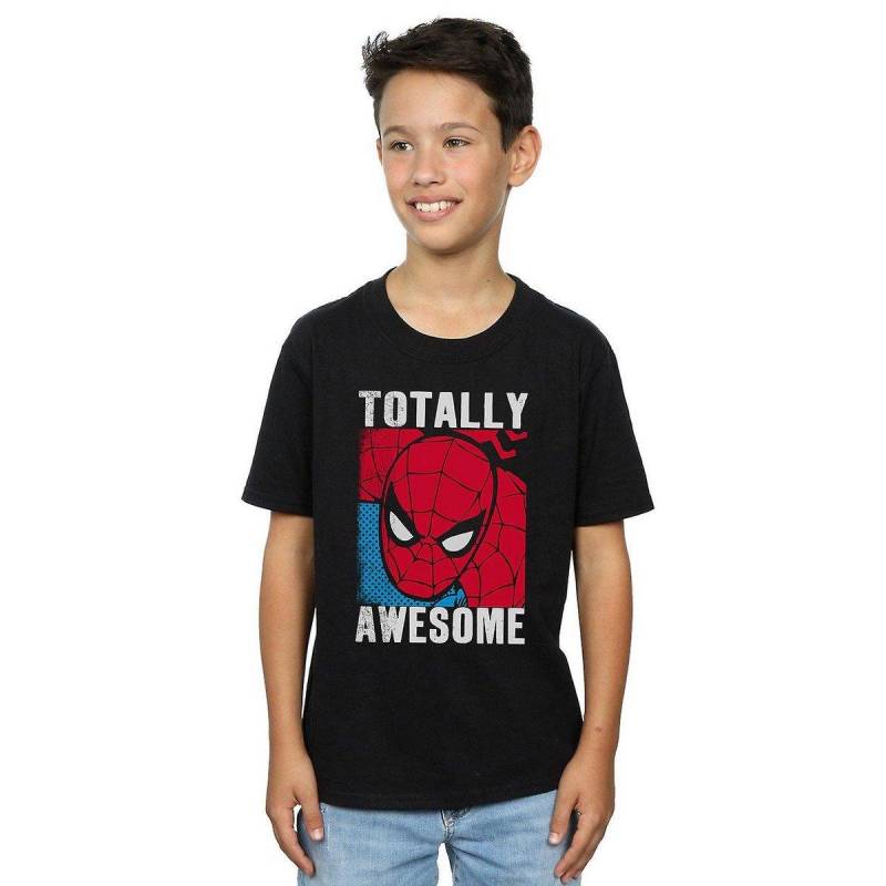 Totally Awesome Tshirt Jungen Schwarz 116 von Spider-Man