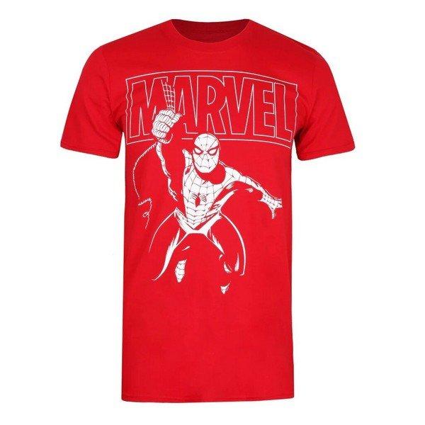 Tshirt Herren Rot Bunt L von Spider-Man