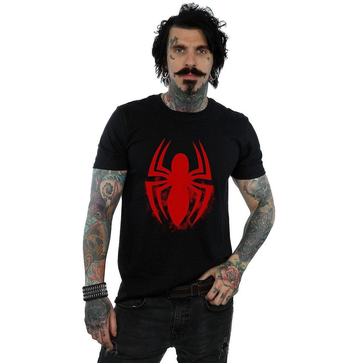 Tshirt Herren Schwarz L von Spider-Man