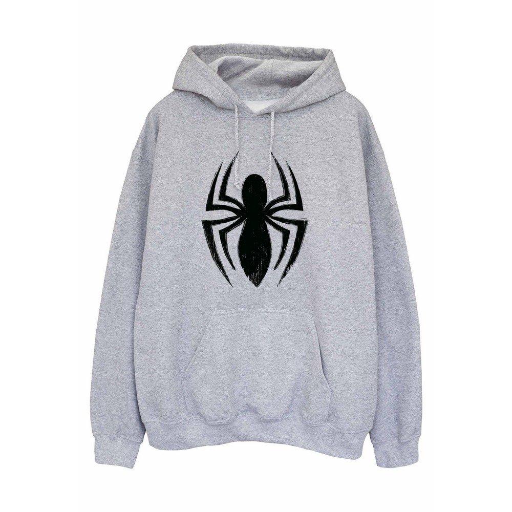 Ultimate Kapuzenpullover Logo Herren Grau L von Spider-Man