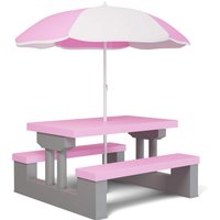 Kindersitzgruppe Pink mit Sonnenschirm von Spielwerk®
