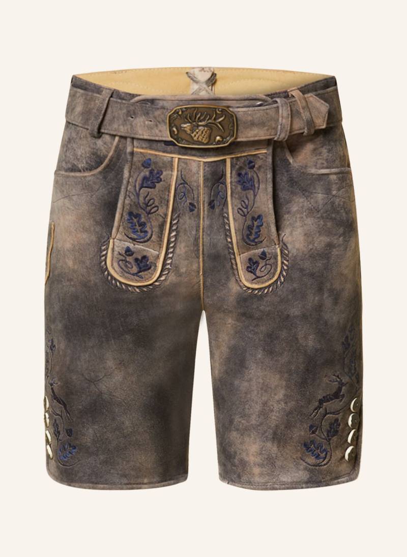 Spieth & Wensky Trachten-Lederhose Buchstein braun von Spieth & Wensky