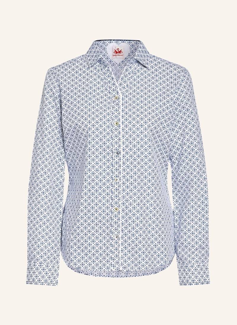 Spieth & Wensky Trachtenbluse Papier blau von Spieth & Wensky