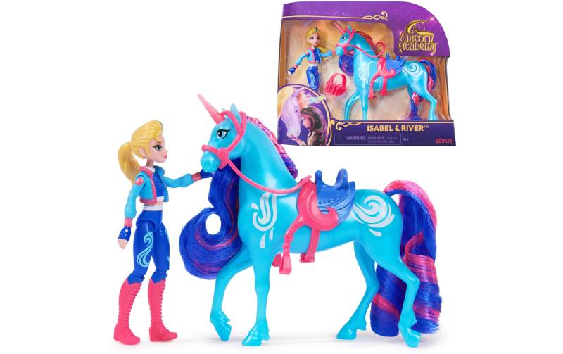 Anziehpuppe »Spinmaster Unicorn Academy Isabel Doll & River Unicorn« von Spin Master