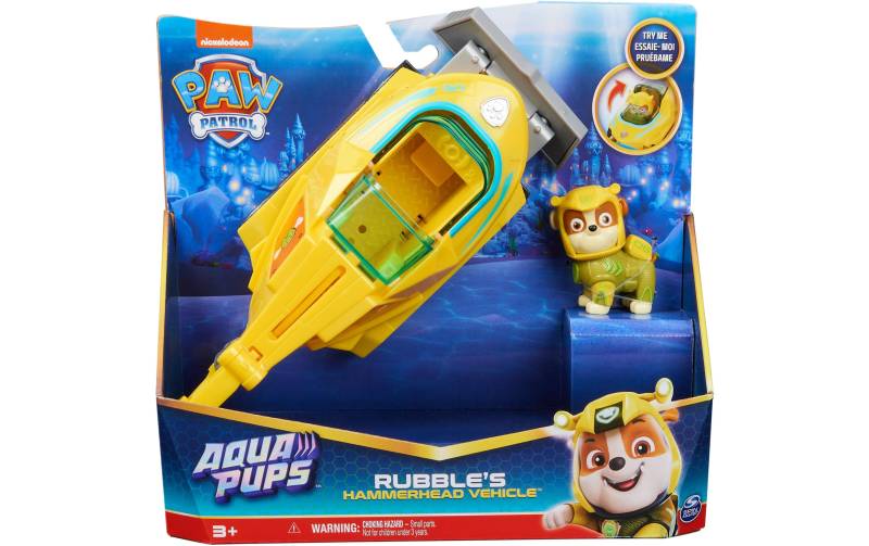 Spielzeug-Auto »Spinmaster Paw Patrol Aqua Pups – Rubble's Hammerhead Vehicle« von Spin Master