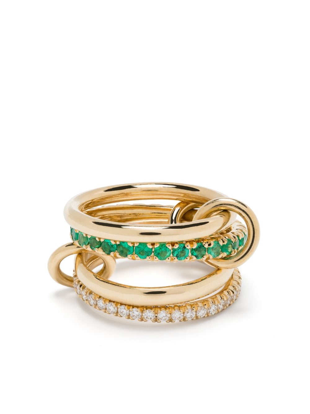 Spinelli Kilcollin 18k yellow gold Halley emerald and diamond ring von Spinelli Kilcollin