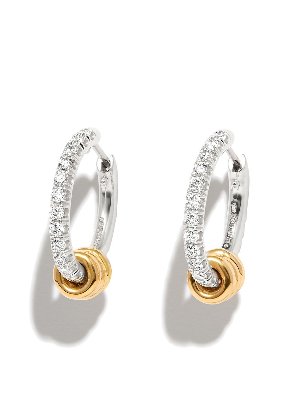 Spinelli Kilcollin 18kt white and yellow gold hoop earrings - Silver von Spinelli Kilcollin