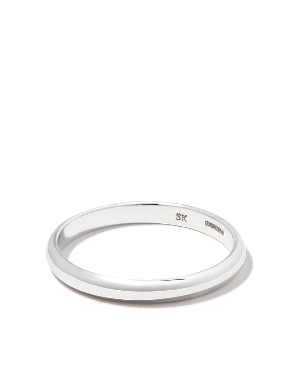 Spinelli Kilcollin 18kt white gold Half Round ring - Silver von Spinelli Kilcollin